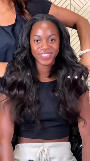 Traditional Sew in with minimal leave out ✨ 18,20,22 inches | versatile sew in