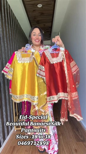 Elegant Eid-Special Banarsi Silk Pant Suits