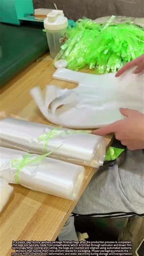 Packaging Process of Polyethylene Bags in Factory Production