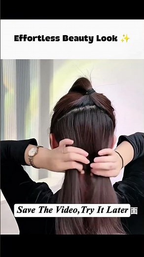 How to Get a No-Effort Hair Look |Find Out This Lazy Girl Fashion Tip #noefforthairlook #fashiontip