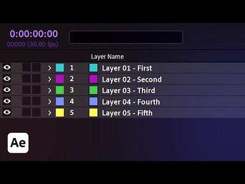 ⚡️Arrange Layer Sequence in After Effects - After Effects Tips & Tricks - Quick Friday E08