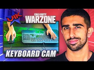 Playing WARZONE With KEYBOARD CAM! (PC Handcam)