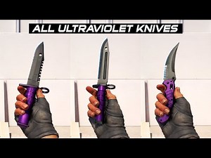 CS2 All Ultraviolet Knives - In Game showcase [4K60FPS]