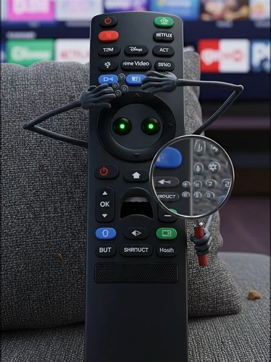 Your TV remote has way too much power 😵📺 This is the real problem with smart TV remotes—endless buttons, app shortcuts, modes, and symbols turn a simple task like changing volume into a guessing game. Which button do you still press by accident every single time? Be honest 👇 #tech #smarttv #remotedesign #uxfail #animatedtechuniverse