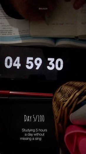 I am studying 5 hours a day for 100 days! This is day 5
