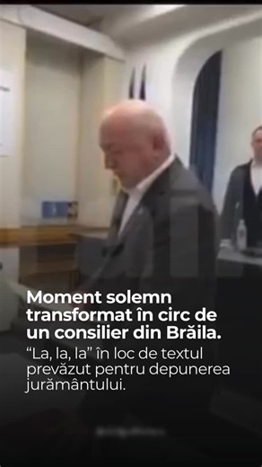 Daily Culture on Instagram: "În ședința Consiliului Local al municipiului Brăila din 29 ianuarie 2026, liberalul Petrică Costel Popa a reușit să transforme un gest solemn într-un moment de circ. La depunerea jurământului de consilier, în loc să rostească textul prevăzut de lege, Popa a omițit o parte și a recitat ceva ce semăna mai mult cu un refren de melodie – „la, la, la…”, spre stupefacția celor prezenți în sală. ￼ Cum a sunat textul: „Subsemnatul Popa Petrică Costel, consilier la, la, la… j