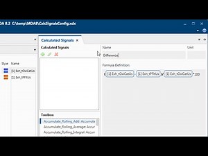 MDA V8 – Creating Calculated Signals
