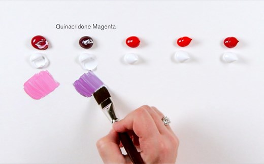 【温莎牛顿 大师课堂】丙烯调出的各种可爱粉色