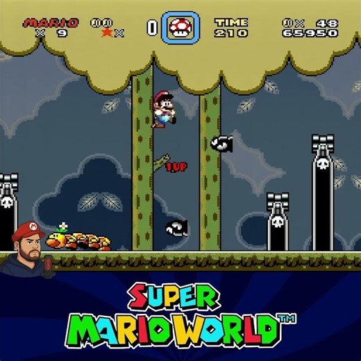 Mario World (SNES) World 9 Stage 7 #06 #SuperMarioWorld #SuperNintendo #snes #shorts