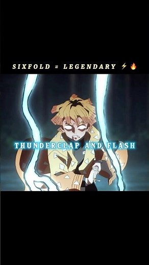 Zenitsu’s Thunderclap & Flash Sixfold ⚡ Iconic Moment