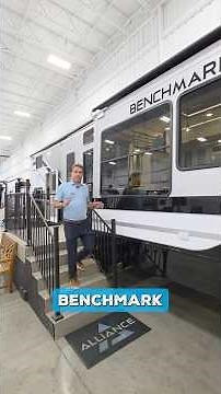 Meet the Benchmark 42LFT, a destination RV built for comfort and entertaining.✨