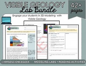 3D Geology Lab Bundle: Structures   Earth History with Visible Geology