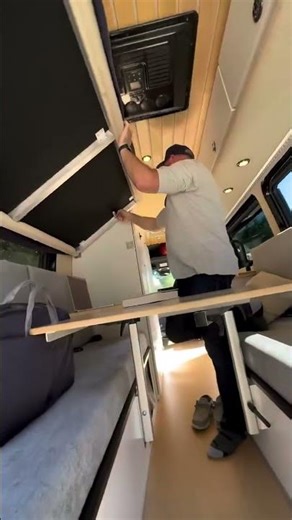 Van Conversion For Family + Bunk Bed #campervan
