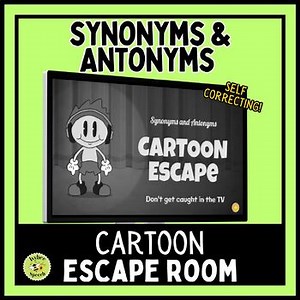 Synonyms and Antonyms Vocabulary Digital Escape l ELA and Speech Therapy