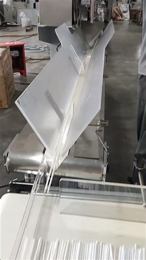 Straw Making Machine Automatic L Type Collection Machine Demonstration#straw #productionfacility