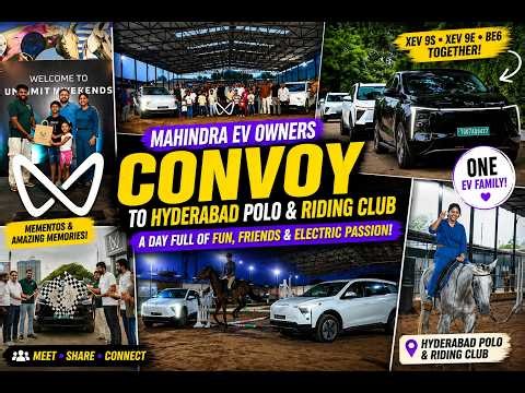 XEV 9S Pack 1 in Convoy drive to Horse Riding, BE & XEV owner's Hyderabad Meet