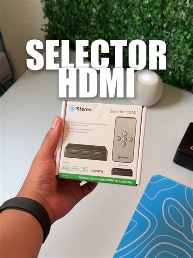Conecta más dispositivos HDMI sin complicaciones. 🎮📺 Organiza tu entretenimiento de forma práctica y cómoda. 🔌 5 entradas HDMI · conecta consolas, Blu-ray, laptops y más 🎛️ Control remoto incluido · cambia de dispositivo a distancia 📡 Extensor IR · instalación discreta y funcional 🎥 Compatible con Full HD y contenido 3D · excelente calidad de imagen ⚡ Evita conectar y desconectar cables constantemente 👉 Más comodidad y mejor organización para tu centro de entretenimiento. #HDMI #Entreteni