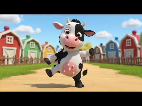 Baby Moo Moo Dancing | Fun Cow Rhyme for Kids | Nursery Rhymes & Songs