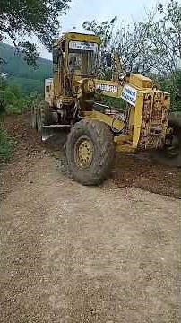 Rural Road Construction with Grader | Smoothing and Leveling Process