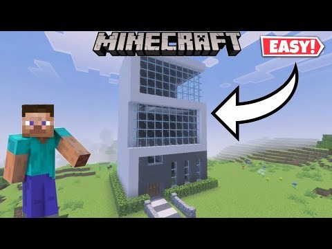 New modern house in minecraft (How to make modern house in minecraft)🏠🏡🏠