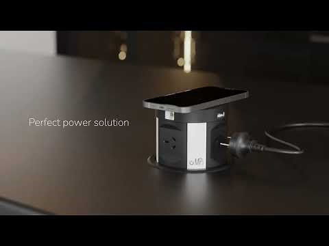 Kitchen Pop Up Power Socket System with Wireless Charging - The V14
