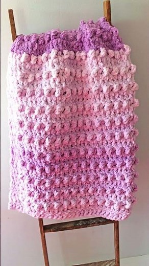 3 Bernat Baby Blanket Crochet Pattern Super Chunky Yarn Quick Easy Quick #crochet #bernatblanketyarn