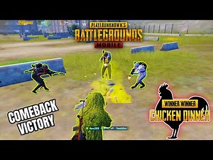 PUBG MOBILE | Comeback Victory Chicken Dinner Intense Match