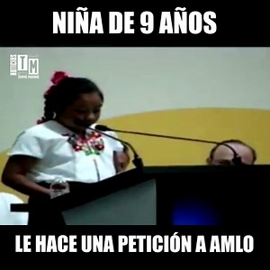 Durante la Consulta Estatal Paticipativa en Chiapas, Xóchitl Guadalupe Cruz López, de 9 años, hizo una petición a AMLO para que no descuide PAUTA (Programa Adopte un Talento) que acerca a niños y niñas a la ciencia para mejorar su comunidad. Con un discurso lleno de honestidad, Xóchitl despertó las risas y los aplausos entre los presentes. | Tiempos de México