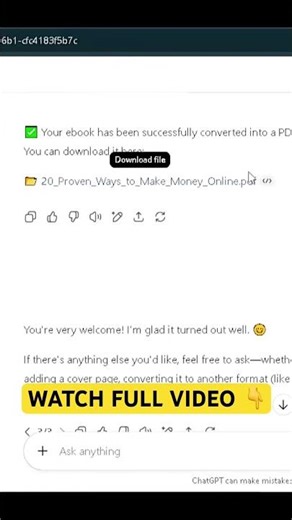 How to create ebooks with chatgpt in 3 minutes 🤯🔥 #shorts