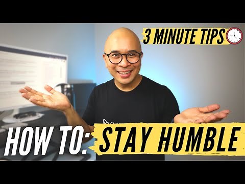 HOW TO BE HUMBLE (Quick Tips To Confident Humility!) **3 Minute Tips From Rob**
