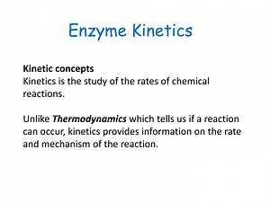 Enzyme Kinetics - SlideServe