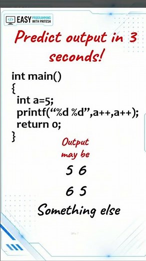 Why printf("%d %d", a++, a++) is Wrong? 😱