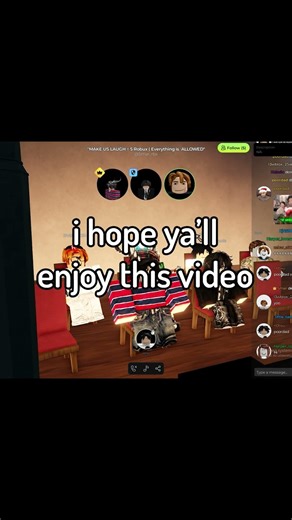 MAKE US LAUGH = ROBUX | Roblox VC video #funny #funnymoments #roblox