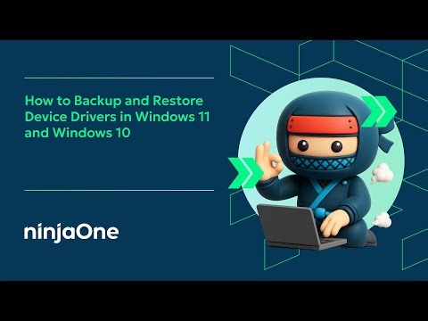 How to Backup & Restore Windows Device Drivers