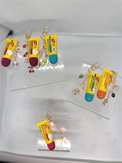 Handmade Unique Carmex Charm Keychains - Etsy