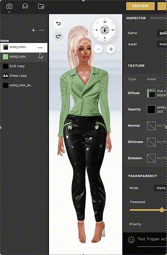 NAMMINLIZ IMVU Studio Tutorial Switch between Dress and Outfit