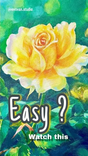 How to Paint a Rose with Acrylic – Step by Step Tutorial