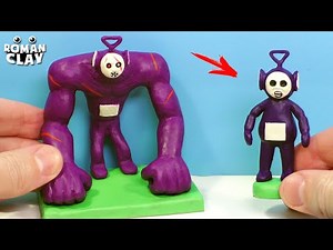 Tinky Tank ahd Tinky Winky Slendytubbies with Clay | Slendytubbies 3