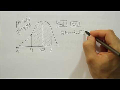Using a TI-83 and the central limit theorem to find probability, example 2