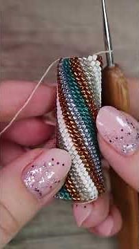 Bead crochet bracelet with invisible join ❤️ full tutorial on my channel www.youtube.com/danysska