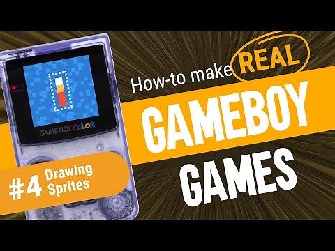 Drawing small objects using sprites - How to make Game Boy Games with GBDK 2020