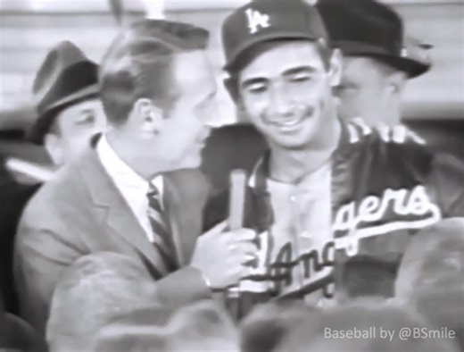 240K views · 9.3K reactions | 60 Years Ago Today: The great Vin Scully interviews Los Angeles #Dodgers legend Sandy Koufax after winning the #WorldSeries (October 14, 1965) #MLB #Baseball #History #Postseason | Baseball by BSmile | Facebook
