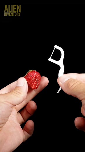 strawberry vs dental floss #asmr #asmrsounds #macroart #macro #macrophotography #makrofotografia #closeup #closeupphotògraphy #raw_macro #kings_macro #macro_highlight #macro_royals #macroworld_tr #macro_vision #macro_captures #macro_holic #microworld | Alien Inventory