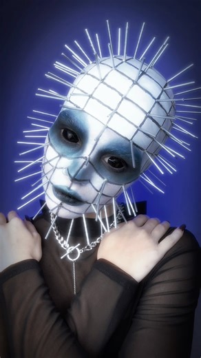 HELLRAISER - Pinhead 📍 #cosplay #horror #movie #makeuptutorial