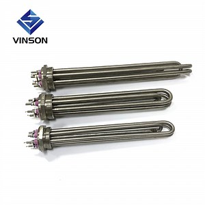 [Hot Item] 380V 3kw 4.5kw 6kw 9kw 12kw 18kw Electric Tubular Heating Immersion Heater Element with 2"Bsp Thread for Water Tank
