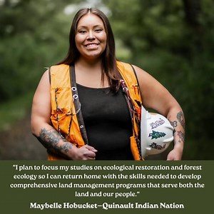 🪶 The next generation of Tribal conservation leaders is rising. 💙💪 🌎 Each photo in this reel highlights NAFWS Scholarship recipients from Tribal communities all across the country.🪶 🫶 Your #GiveNative contribution empowers these students as they safeguard our lands, waters, and wildlife. 🌐 Give today: https://mtyc.co/abjnag #NativeNonprofitDay, #GiveNative, #GiveNow, and #PowerOf10 #NativeHeritageMonth #TribalConservation #NAFWS | NAFWS