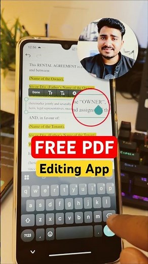 Edit PDF Documents with Changing the Format | PDF Editing App #smartphone #pdf #short