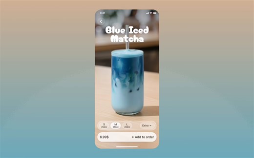 Café interactive menu app