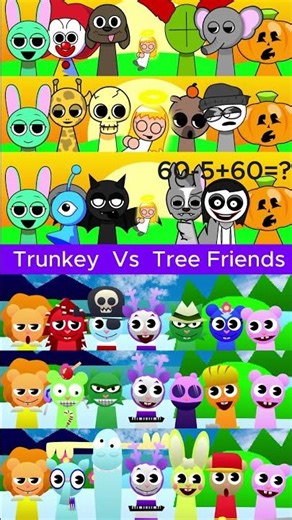 Incredibox Sprunki (Trunkey Vs Tree Friends) - The Full Gameplay!