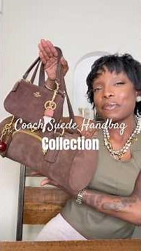 My @coach SUEDE Bag Collection 👜✨ #coachgramercy #coachbags #suedebag #coachny #bagcollection #fyp